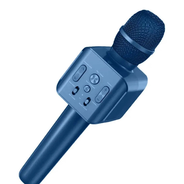 Микрофон беспроводной караоке Bluetooth детский с колонкой XO Синий Микрофон беспроводной караоке Bluetooth детский с колонкой XO Синий