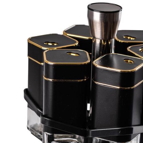 Набір для спецій карусель на підставці 12 шт. по 120 мл (HP531T1026HJ) - фото 2 Набір для спецій карусель на підставці 12 шт. по 120 мл (HP531T1026HJ) - фото 2