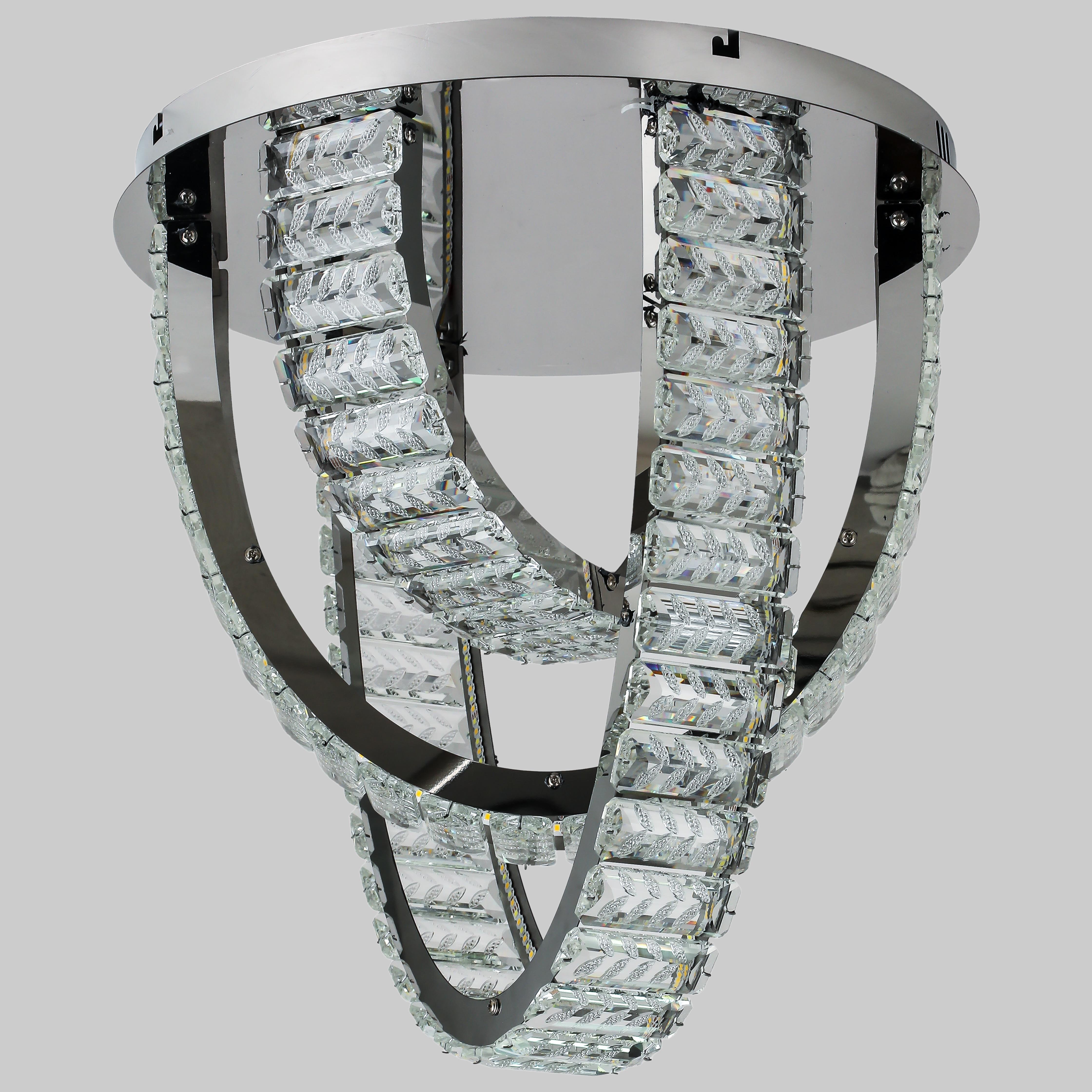 Люстра CRYSTAL арт-деко Серебряный/Хром (90-L1049 (400)