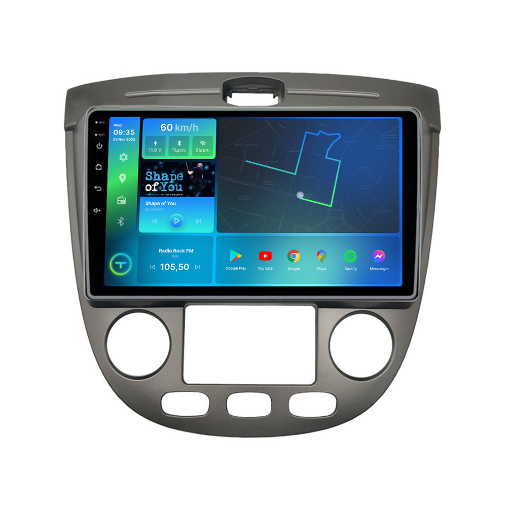Магнитола штатная Torssen Chevrolet Lacetti 04-13 climate F98256 4G Carplay DSP Silver (202307345)