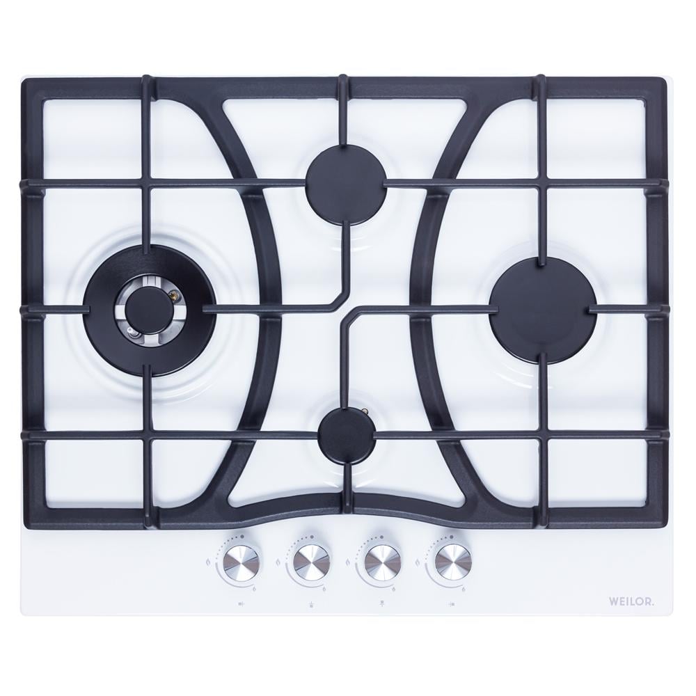 Варочная поверхность газовая на металле Weilor GM W 614 White (5902767905398)