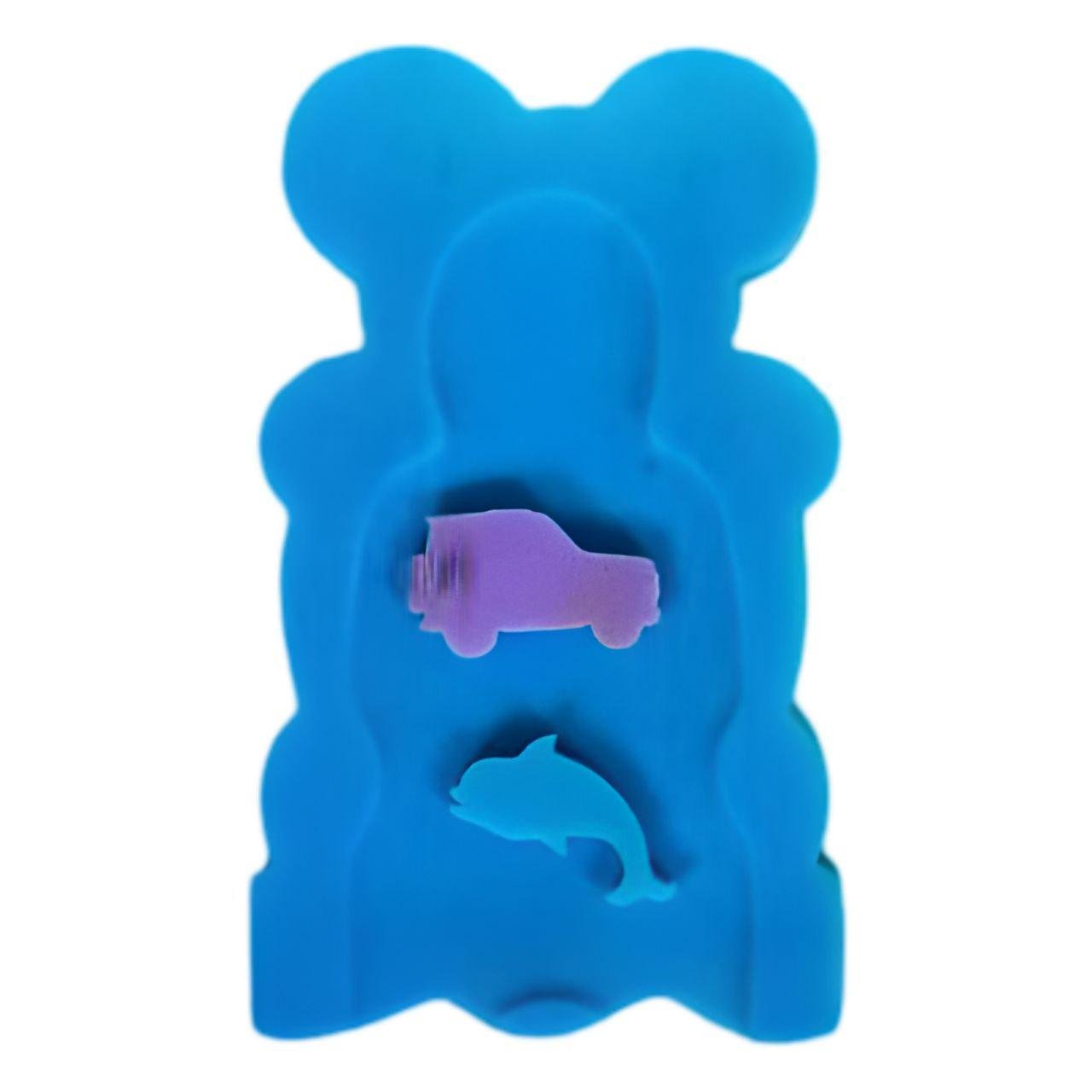 М'який анатомічний килимок у ванночку для немовлят Синій - фото 1