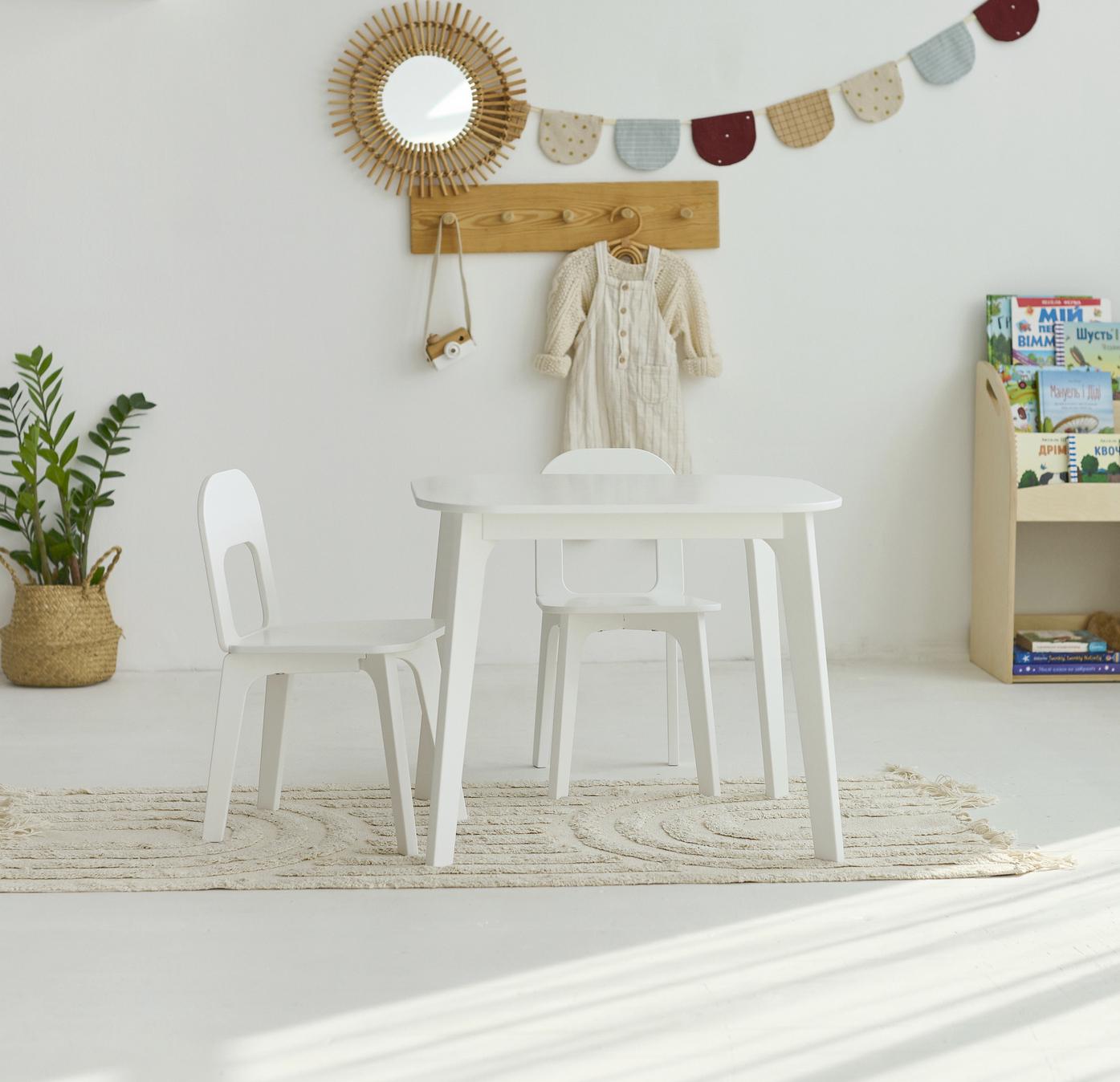 Дитячий столик і два стільчика Tatoy для дітей 2-4 років Білий - фото 7 Дитячий столик і два стільчика Tatoy для дітей 2-4 років Білий - фото 7