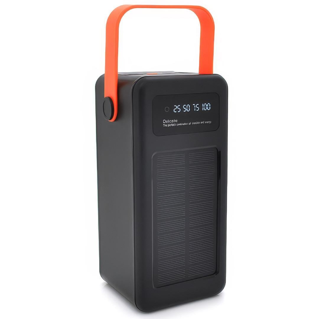 Повербанк 80000 mAh с солнечной панелью и фонариком