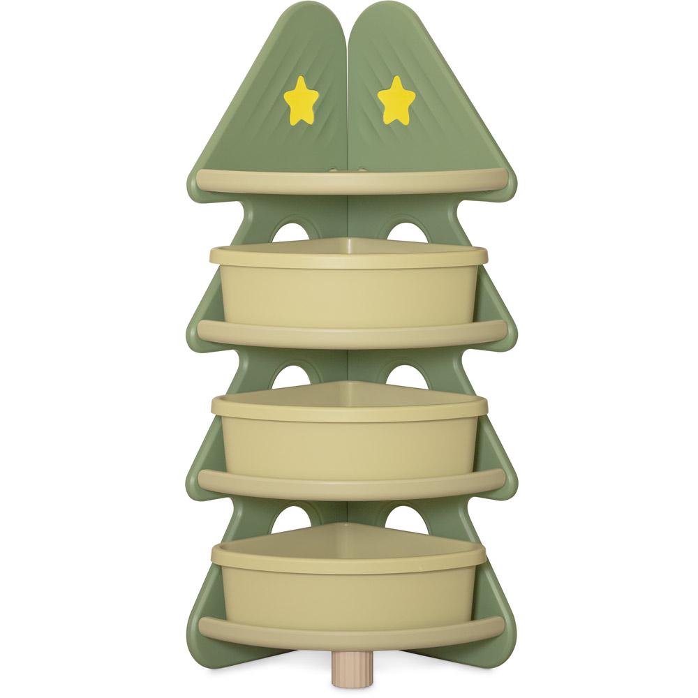 Стеллаж угловой для книг и игрушек Mealux Yoda (KD-E032 Green)