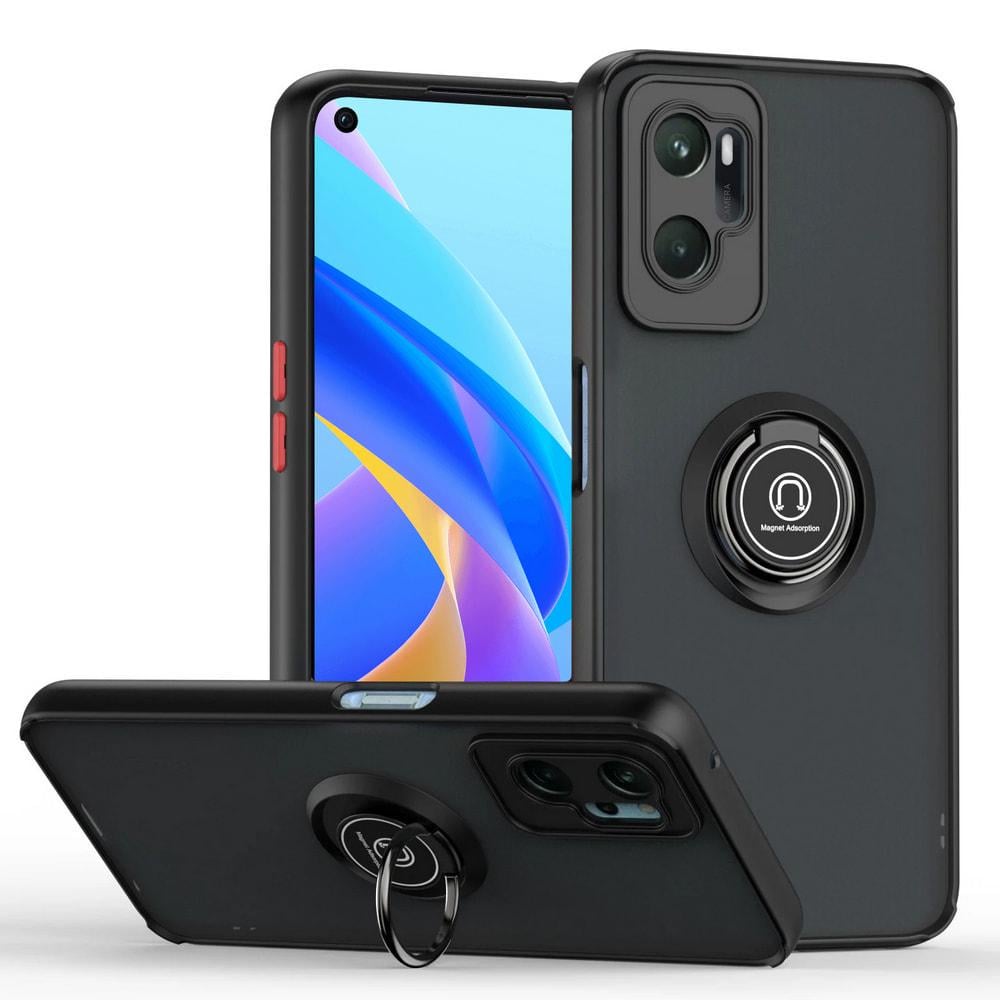 Защитный чехол MatteLuxe OPPO A76 (с кольцом) Black (34078-2B)