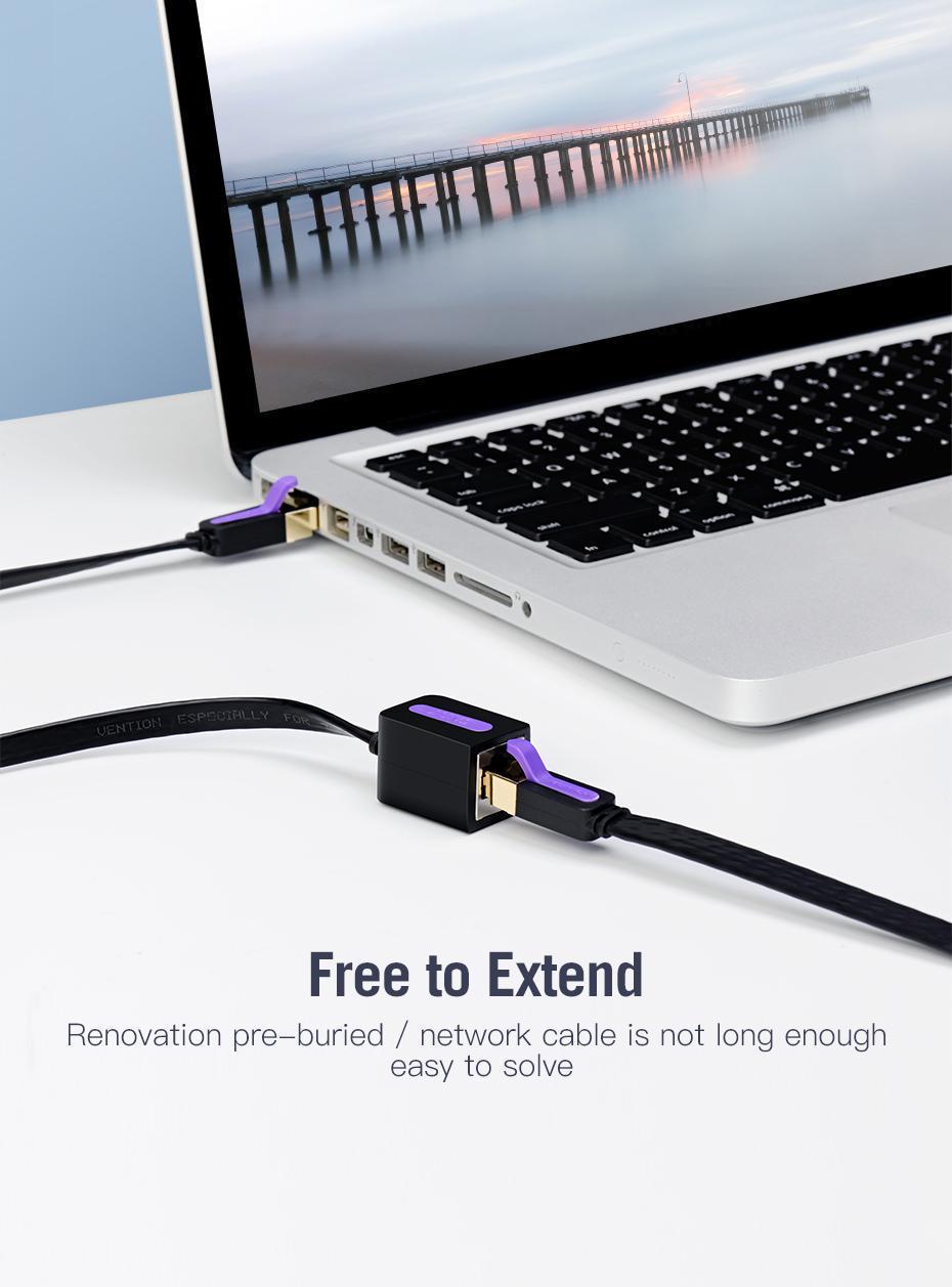 Подовжувач мережевий Vention 7 RJ45 RJ45 8 м Чорний (ICBBK) - фото 3 Подовжувач мережевий Vention 7 RJ45 RJ45 8 м Чорний (ICBBK) - фото 3