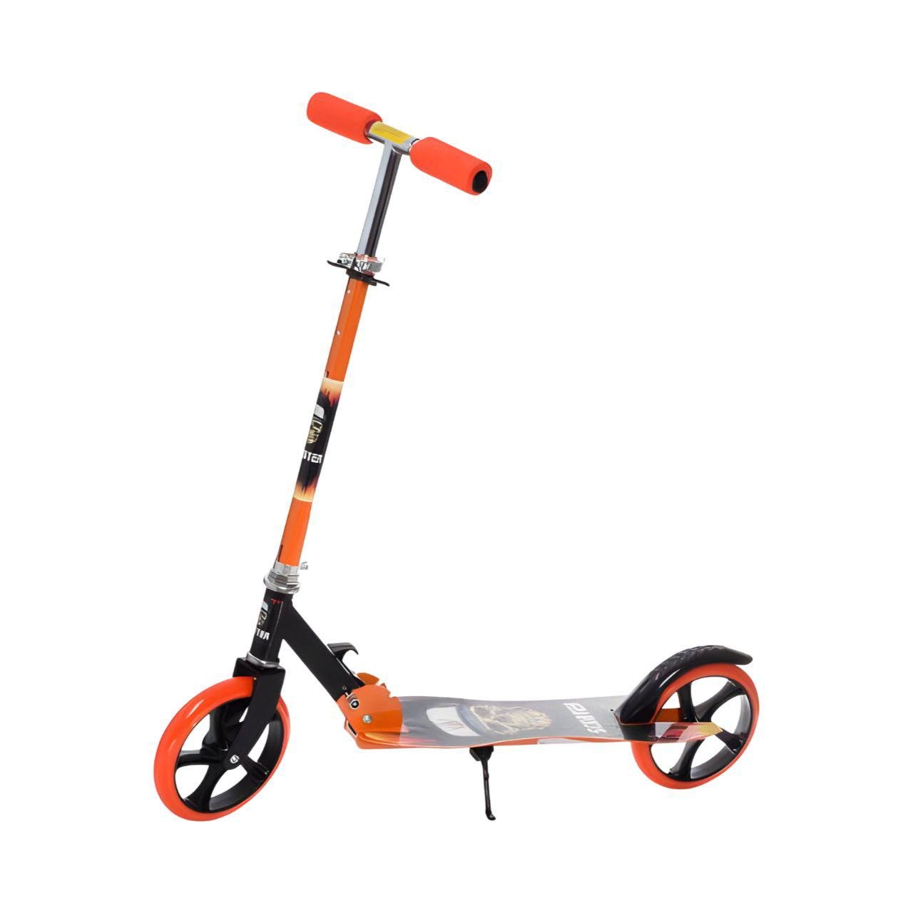 Городской самокат SR 2-050-1-OR складной стальной с регулируемым рулем подставкой Оранжевый (26485322) Городской самокат SR 2-050-1-OR складной стальной с регулируемым рулем подставкой Оранжевый (26485322)