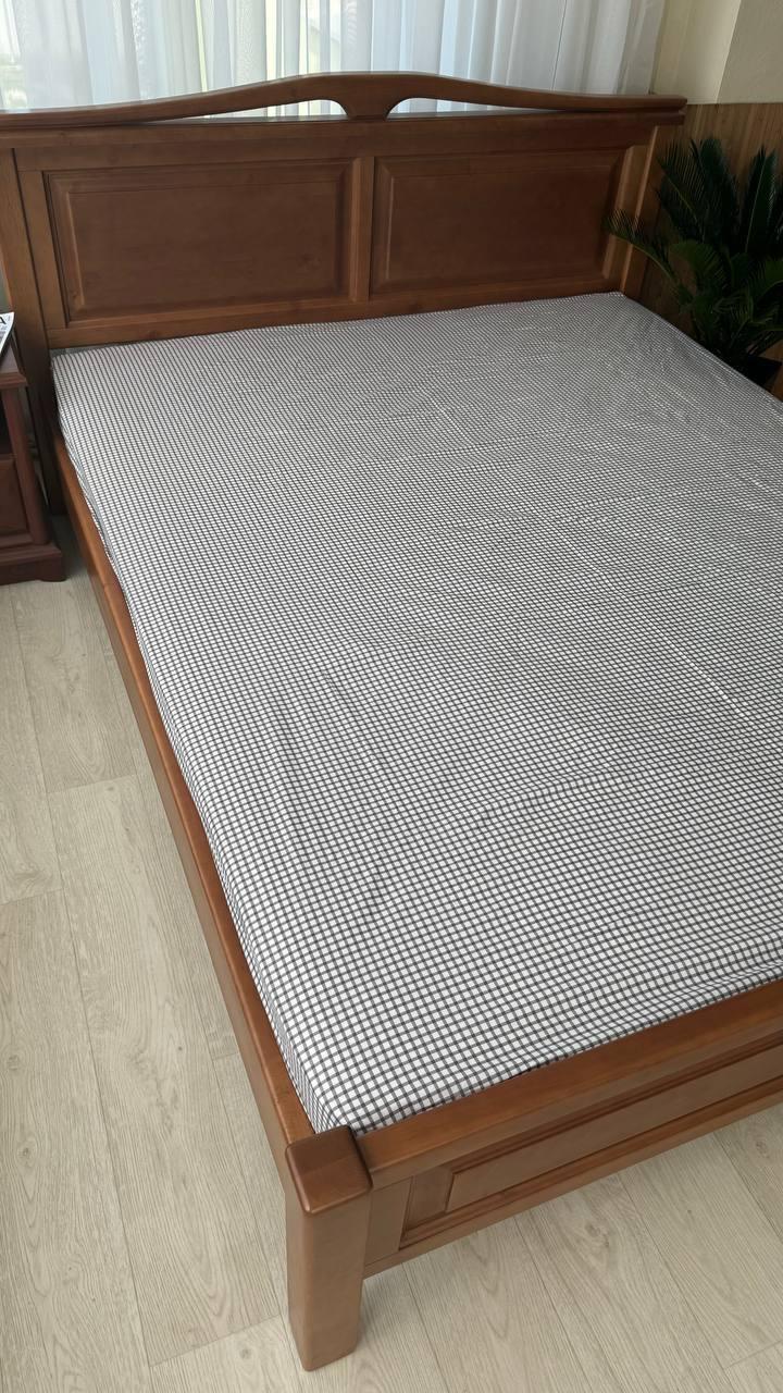 Простирадло на резинці бязь 160x200+25 см Сірий (Д-mur-rezinka-002-02)