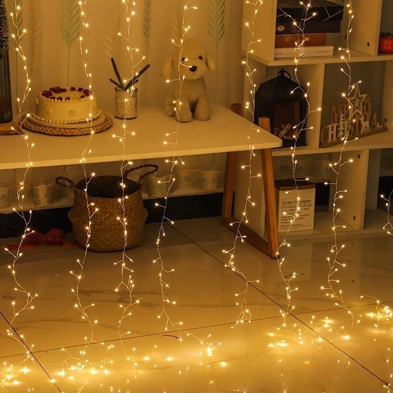 Гірлянда штора Хвойна лапа 3х2 м 600 LED від USB 8 режимів Теплий Білий - фото 7 Гірлянда штора Хвойна лапа 3х2 м 600 LED від USB 8 режимів Теплий Білий - фото 7