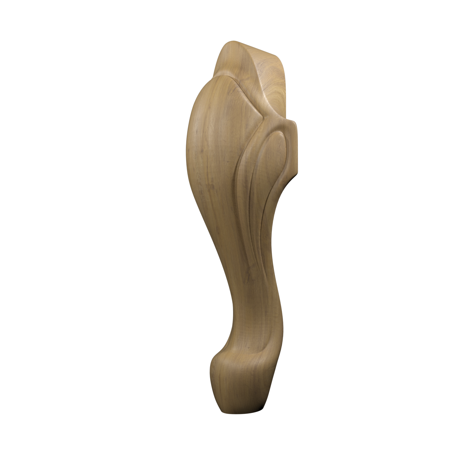 Ніжка для меблів дерев'яна Бароко з різьбленням Дуб (25590888)