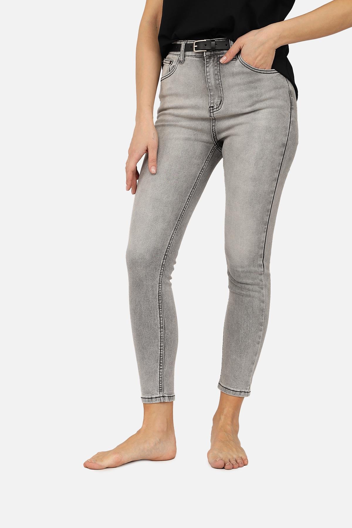 Джинси жіночі Slim ЦБ-00266052 р. 50 Світло-сірий (SKT001034892) - фото 2