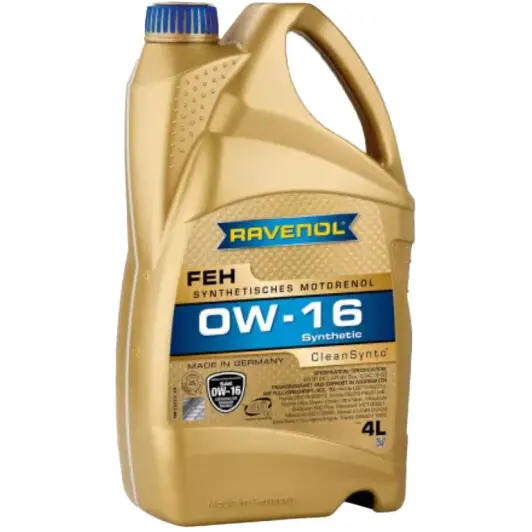 Моторное масло RAVENOL FEH 0W-16 4 л (1112115004) Моторное масло RAVENOL FEH 0W-16 4 л (1112115004)