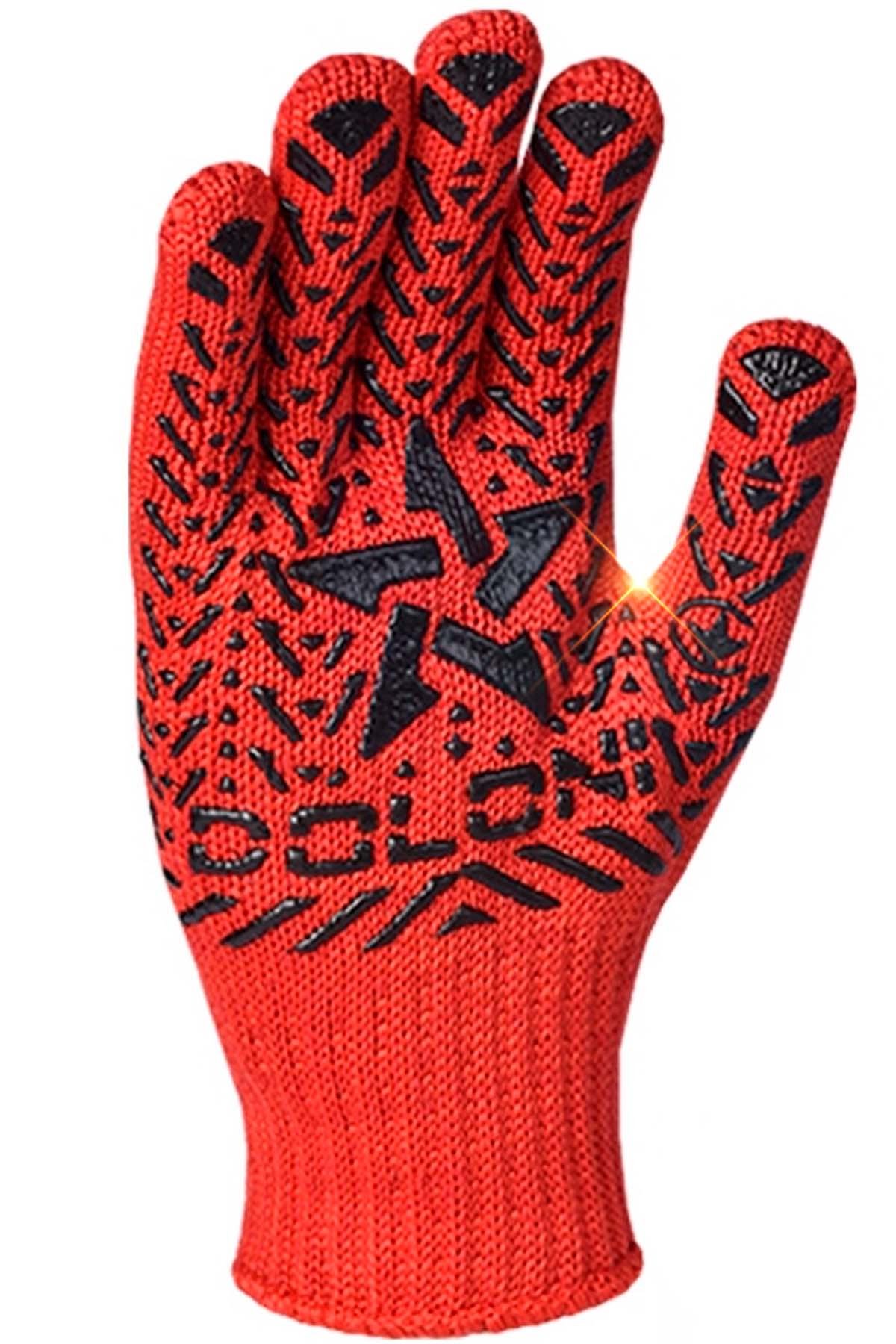 Перчатки рабочие BRS Звезда хозяйственные трикотажные из ПВХ 10 шт. Красный Перчатки рабочие BRS Звезда хозяйственные трикотажные из ПВХ 10 шт. Красный