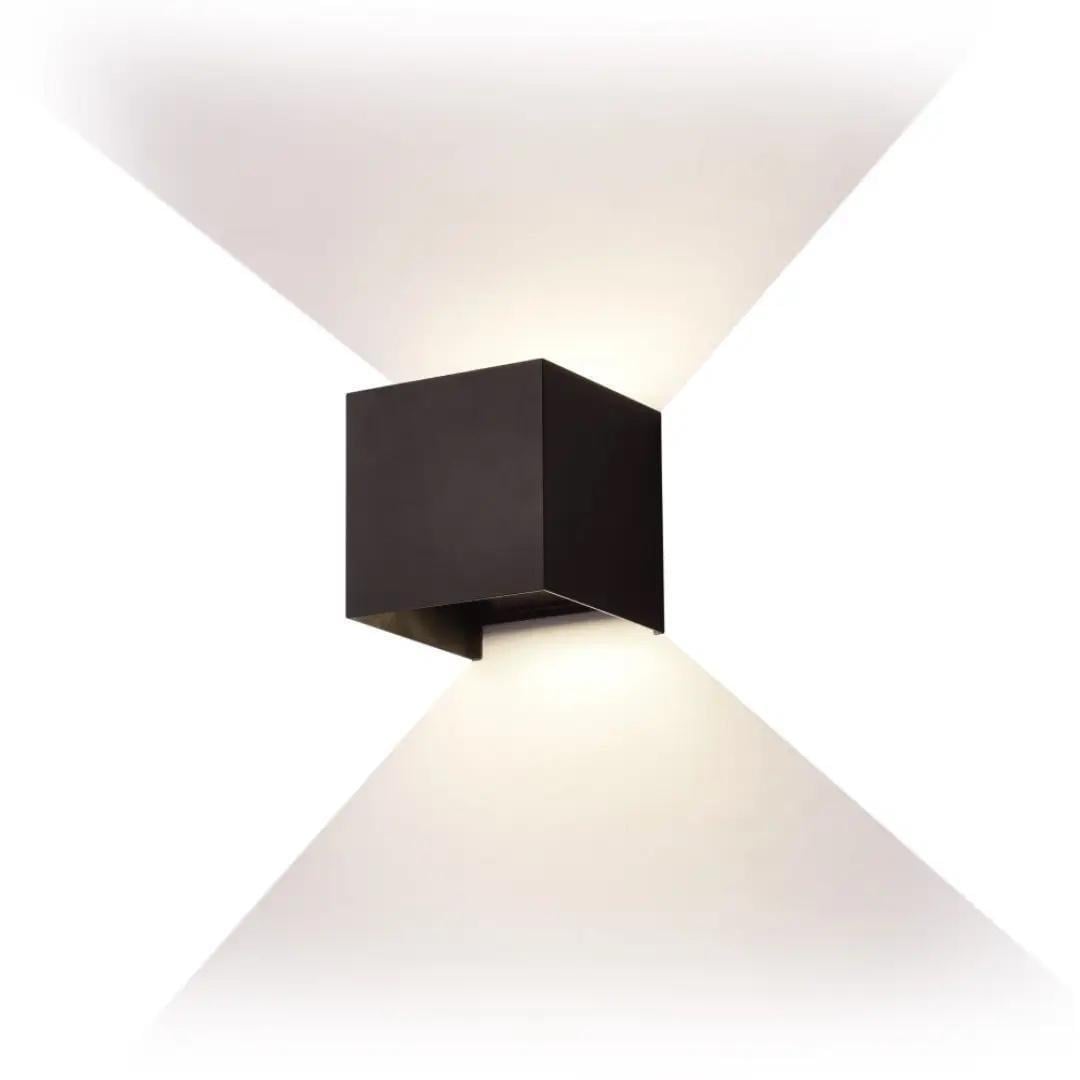 LED-светильник фасадный Velmax V-CTL-WL-009 8W 3000K 300 Lm IP54 Черный (28688796)