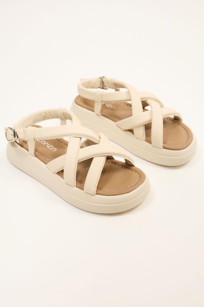 Сандалії жіночі LONZA на платформі р. 39 Бежевий (198994)