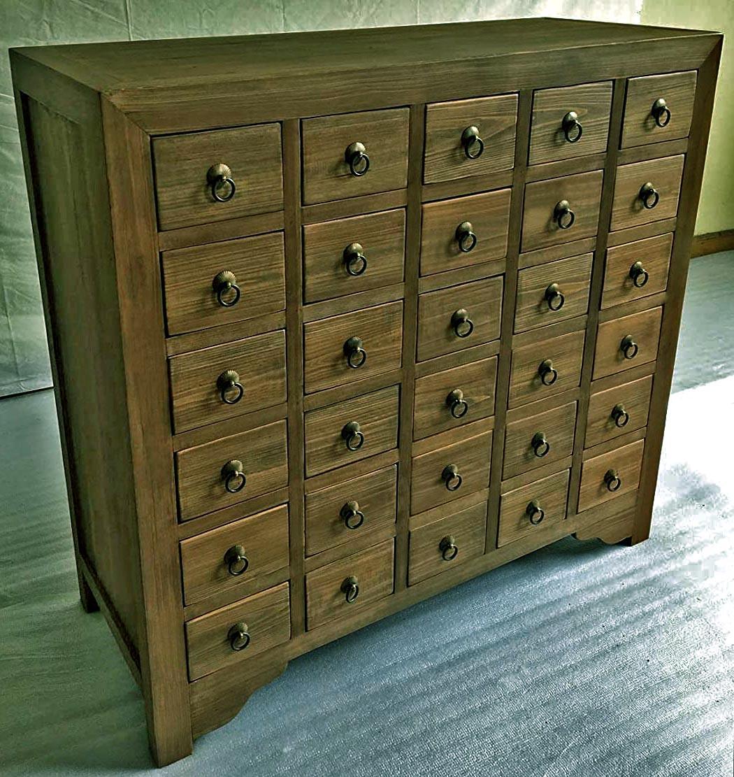 Мини-комод из дерева Билах Мускат (МНК-007907)