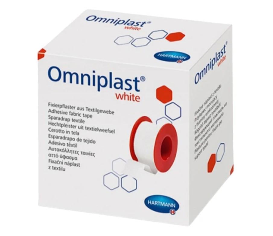 Пластырь фиксирующий текстильный Omniplast white 1,25 см х 5 м (9004443)