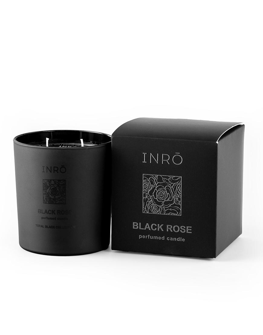 Парфумована свічка Black Rose 250 мл INRO чорна 250 мл