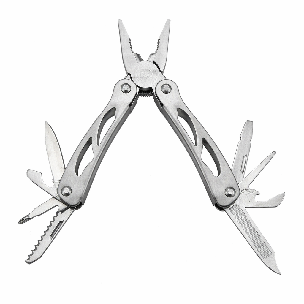 Мультитул складной Traveler MT 982 10в1 10.5 см Серый (31330462)