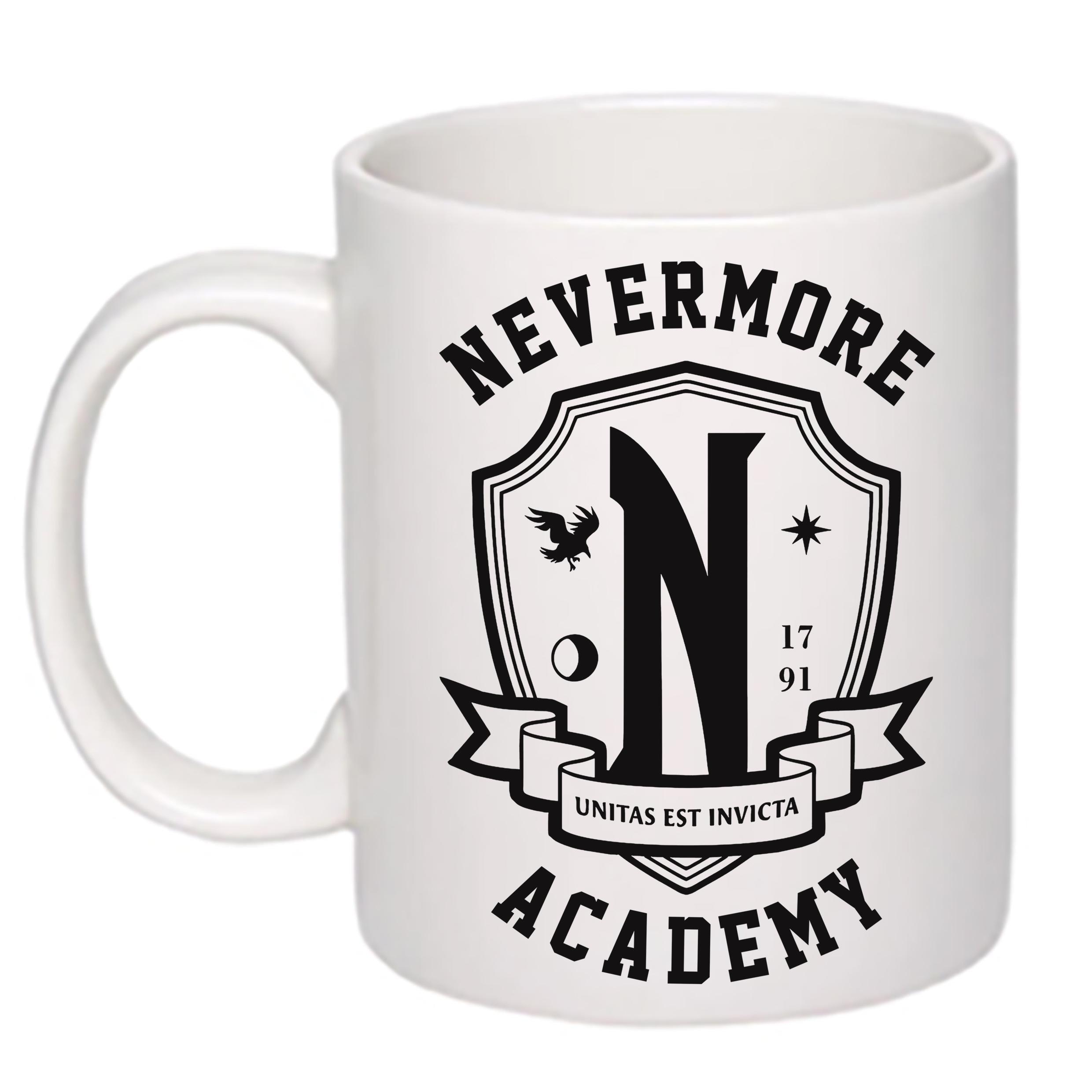 Чашка з принтом NEVERMORE ACADEMY 330 мл Білий (17697)