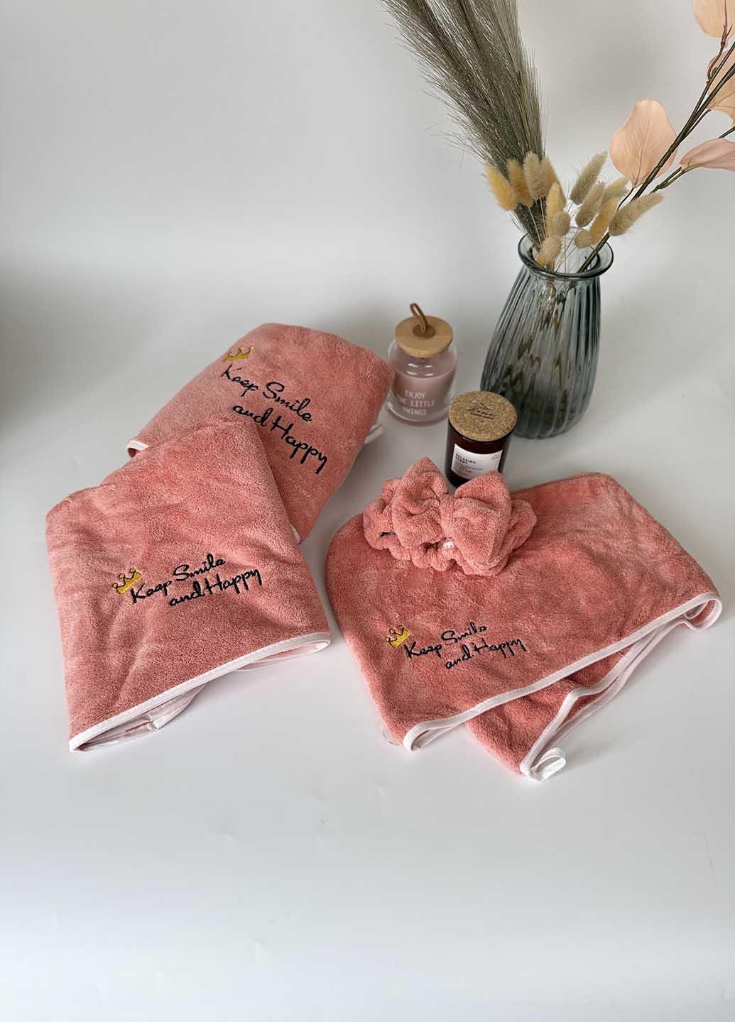 Подарочный набор полотенец из микрофибры Коралловый (53-2) - фото 2 Подарочный набор полотенец из микрофибры Коралловый (53-2) - фото 2