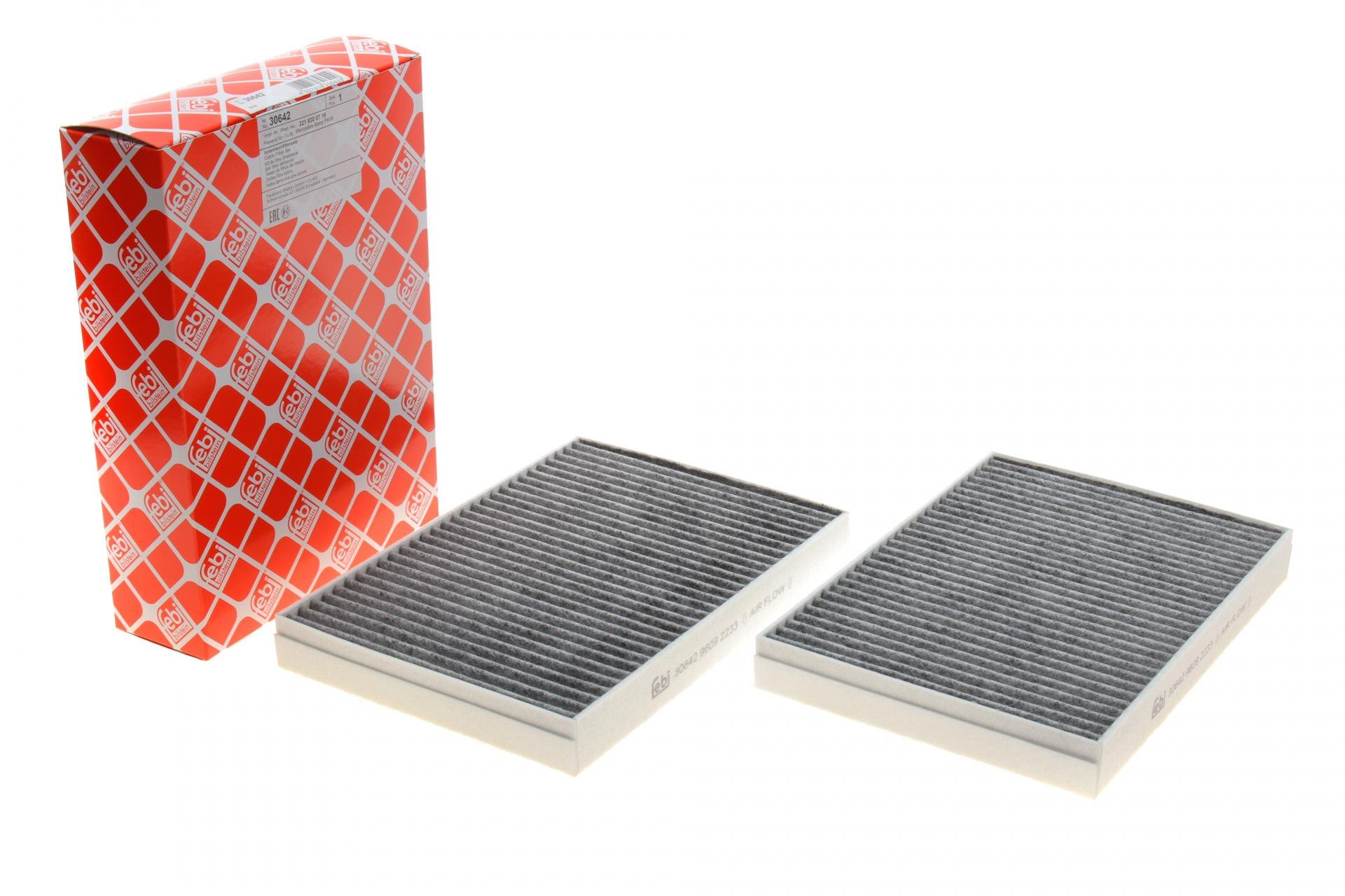 Фильтр салона FEBI BILSTEIN для MB S-class W221/C216 05- угольный 2 шт. 30642)