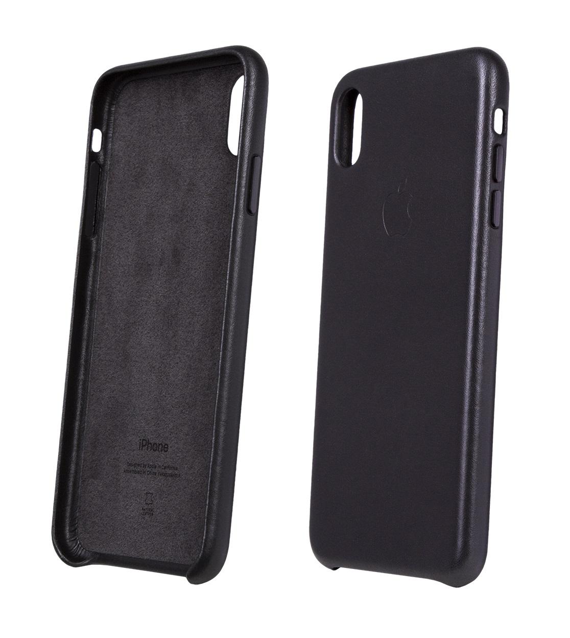 Чохол шкіряний протиударний Leather Case MRWT2ZM/A для Apple Iphone XS Max 6.5" Black - фото 13