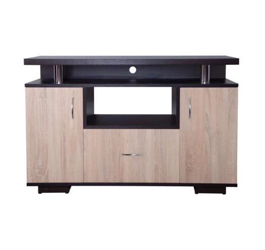 Тумба под телевизор МАКСИ-МЕбель Везувий плюс 1000 Венге магия/Дуб сонома (11357)