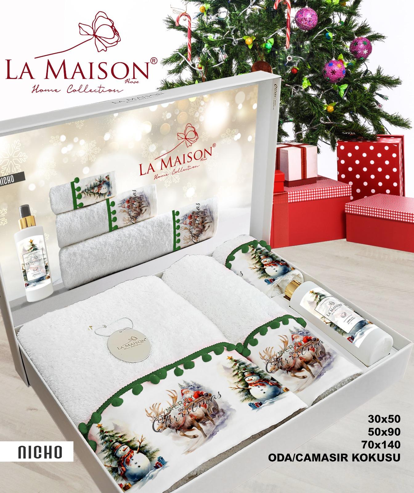 Подарунковий набір рушників La Maison d'Armorine 3 шт. з ароматом Nicho 30482 (29658338) - фото 4 Подарунковий набір рушників La Maison d'Armorine 3 шт. з ароматом Nicho 30482 (29658338) - фото 4