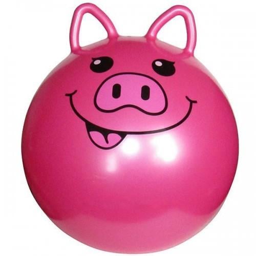 М'яч для фітнесу Metr+ фітбол Свинка MS 0936 40 см Рожевий