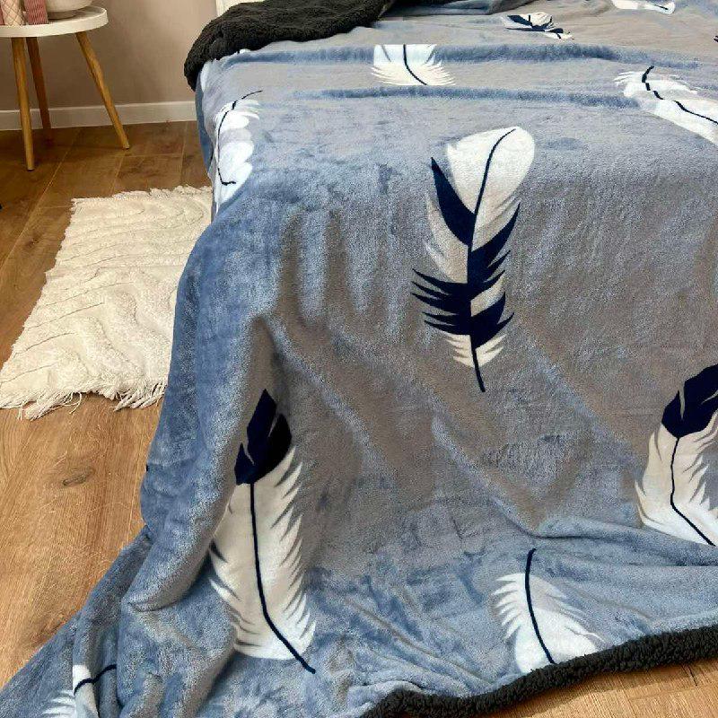 Плед-покрывало двухсторонний 150х210 см Серый (29879613) - фото 2 Плед-покрывало двухсторонний 150х210 см Серый (29879613) - фото 2