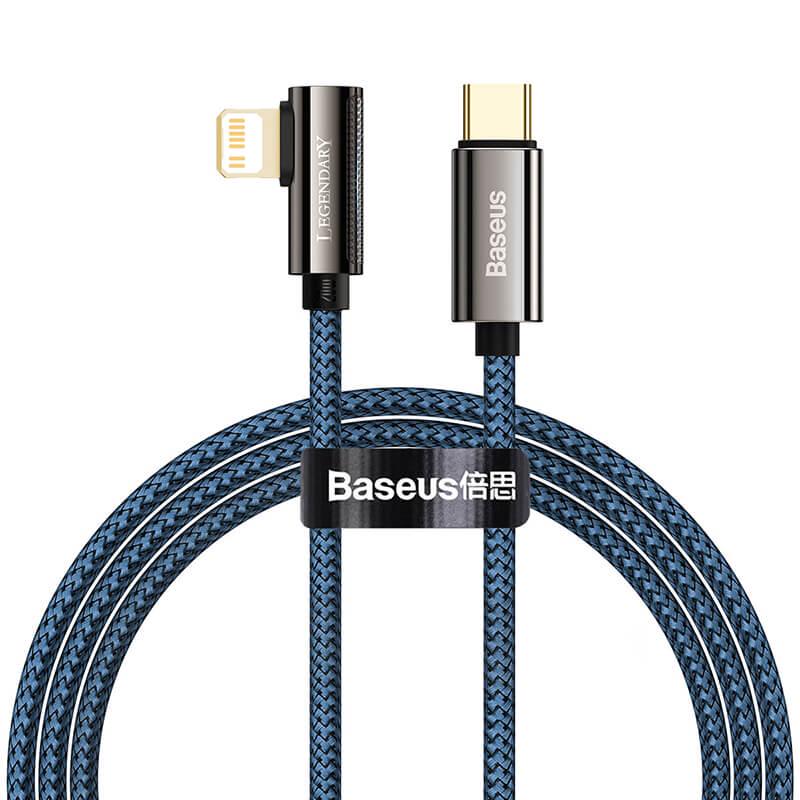 Кабель Baseus CACS000303 Type-C to Lightning Legend Series Elbow Fast Charging Data Cable 2 м 20 W Синий