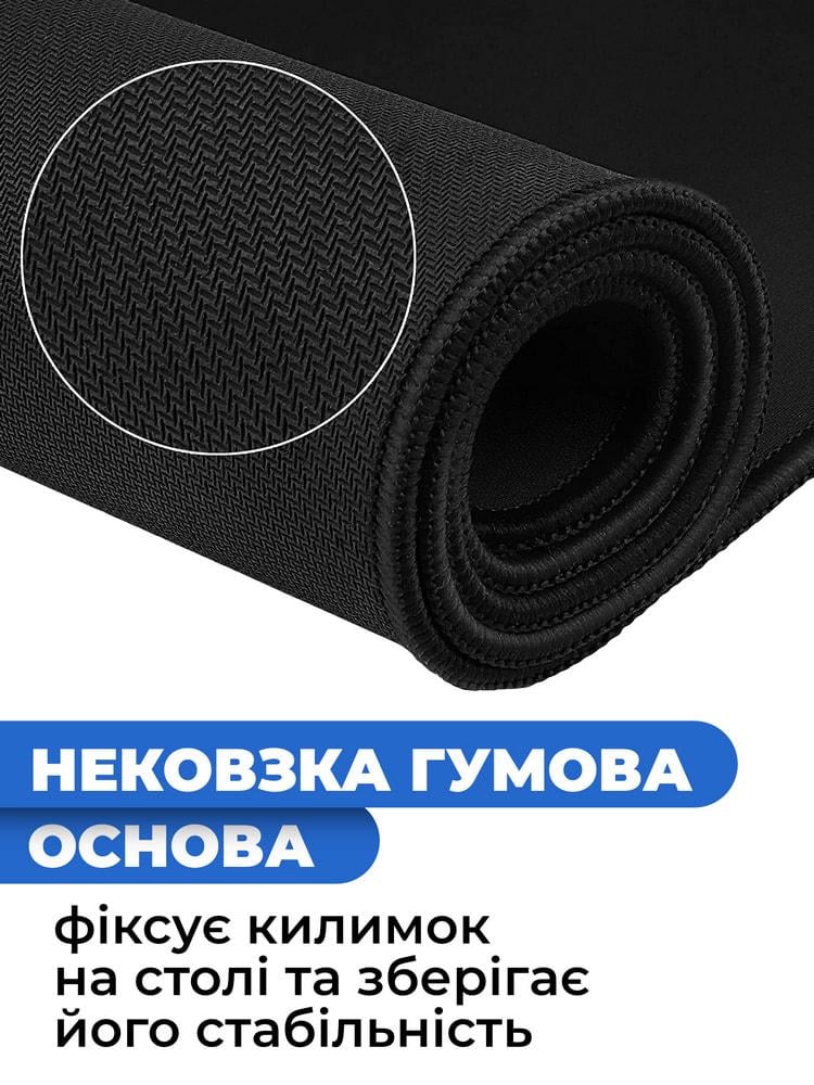 Килимок для мишки SHLab Дракон 70х30 см Сірий (30995) - фото 4