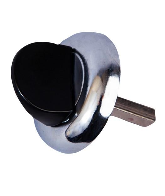 Засувка одностороння врізна Аріко Чорний/Хром - фото 3 Засувка одностороння врізна Аріко Чорний/Хром - фото 3