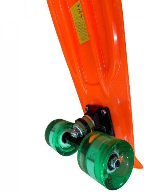Пенніборд Penny Board колеса з підсвіткою 56х15 см Помаранчевий (1632116708) - фото 3 Пенніборд Penny Board колеса з підсвіткою 56х15 см Помаранчевий (1632116708) - фото 3