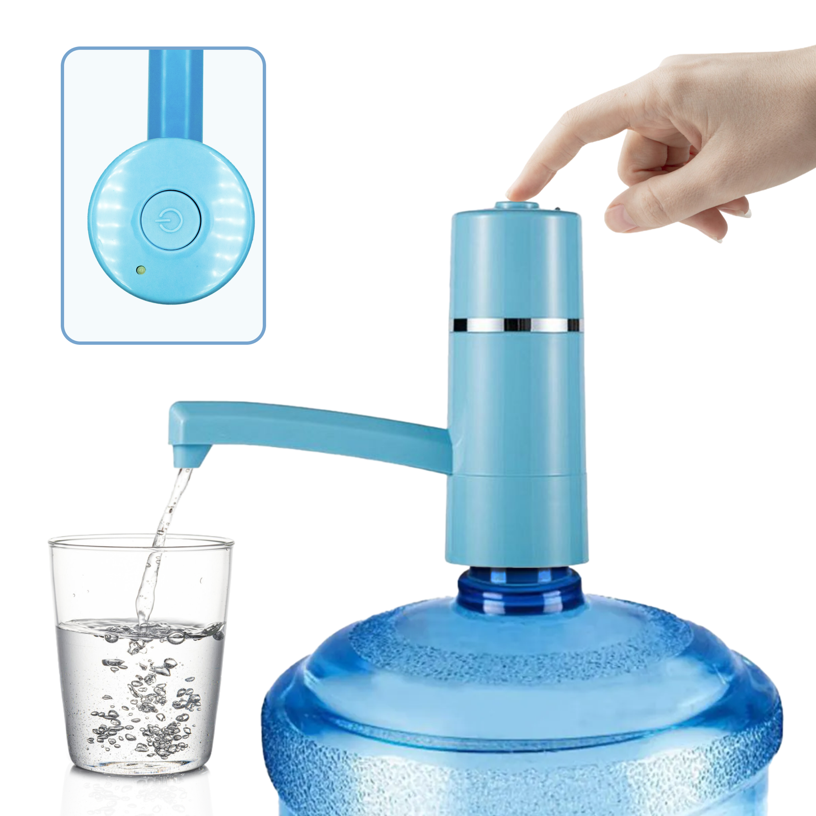 Помпа для воды электрическая VIO E4 Голубой (9684) - фото 2 Помпа для воды электрическая VIO E4 Голубой (9684) - фото 2