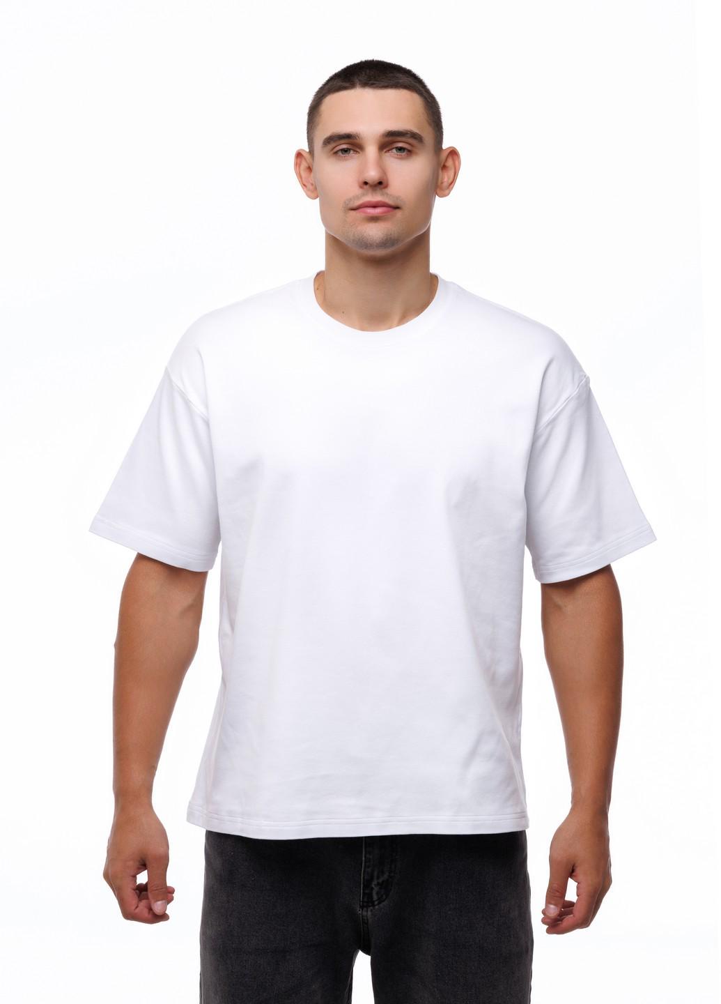 Футболка Oversize мужская Наталюкс из плотной ткани S Белый (9413653200011)