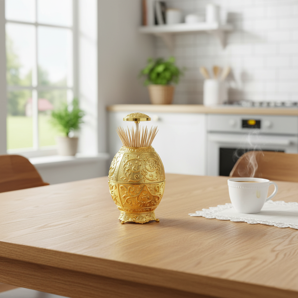 Підставка для зубочисток Фаберже Gold - фото 3 Підставка для зубочисток Фаберже Gold - фото 3