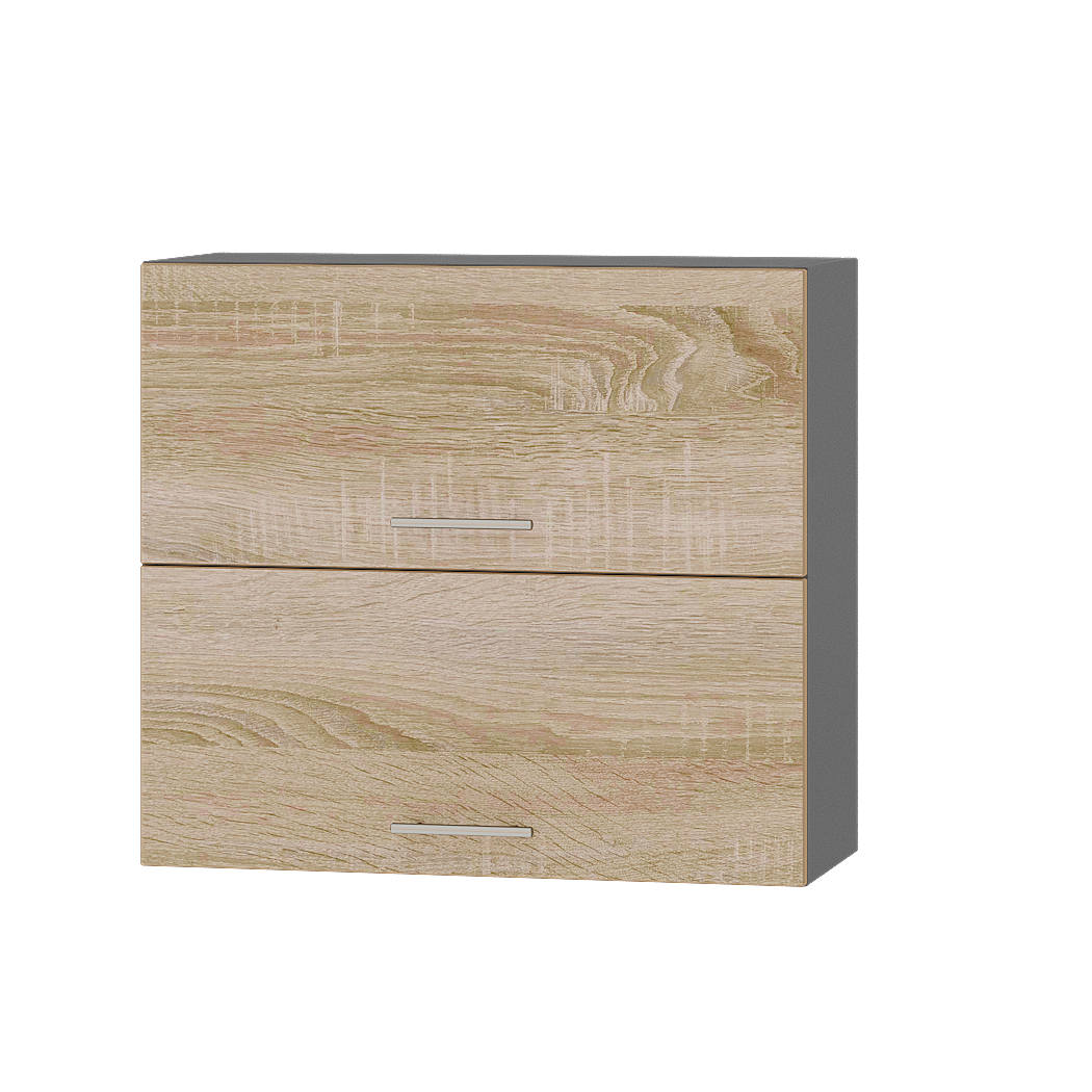 Шкаф верхний Эверест Оптима модуль Верх В14-800 80х30х72 см Дуб Сонома/Антрацит (05988)