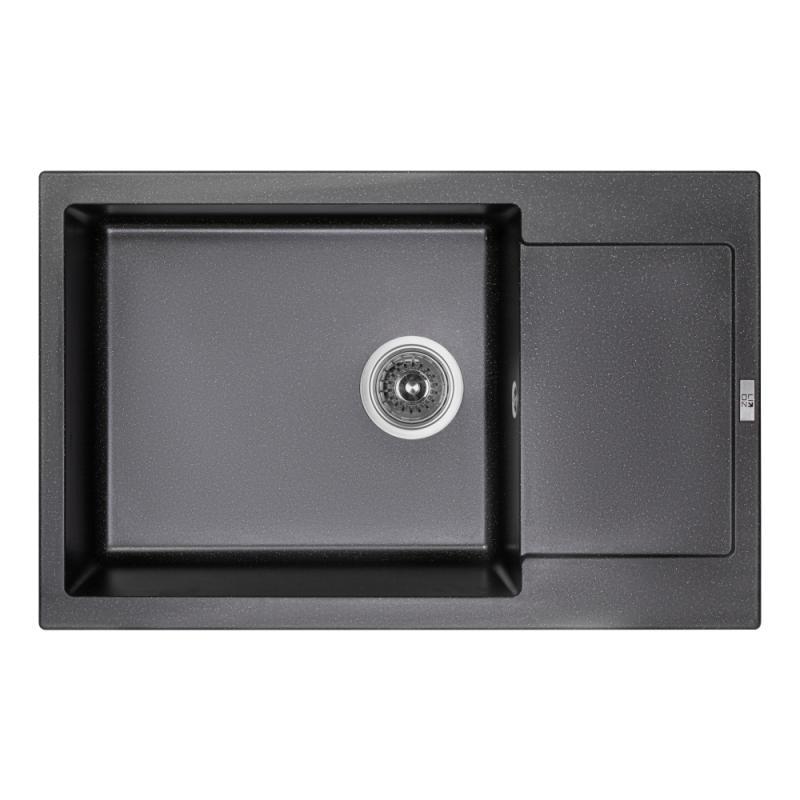 Мийка для кухні Lidz BLM-14 LIDZBLM14781510200 гранітна 775x495 мм Чорний (83216) Мийка для кухні Lidz BLM-14 LIDZBLM14781510200 гранітна 775x495 мм Чорний (83216)