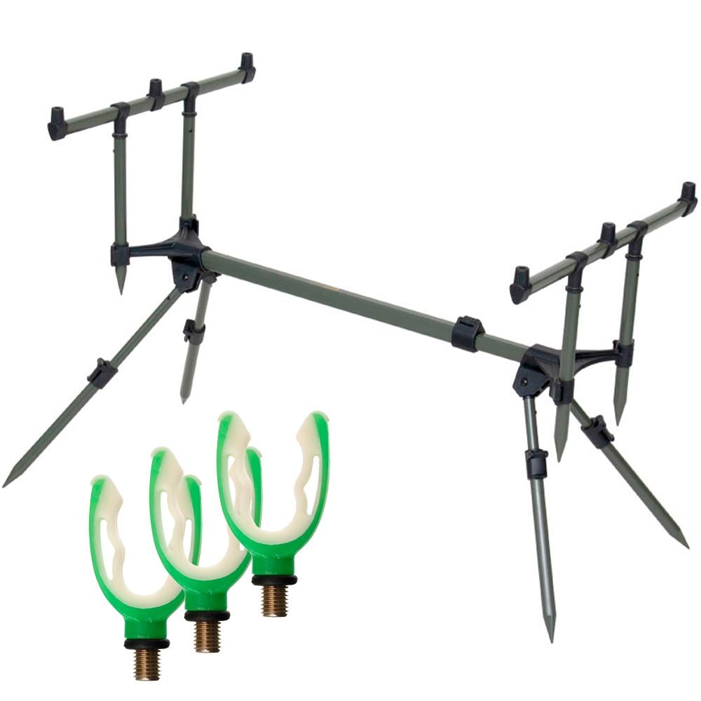 Комплект род-под Carp PRORod Pod на 3 вудилища CP57040B/тримач комля Carp PRO Duo