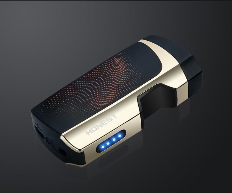 Зажигалка HONEST YJ176 электронная аккумуляторная USB Future Черный (SUN5560)