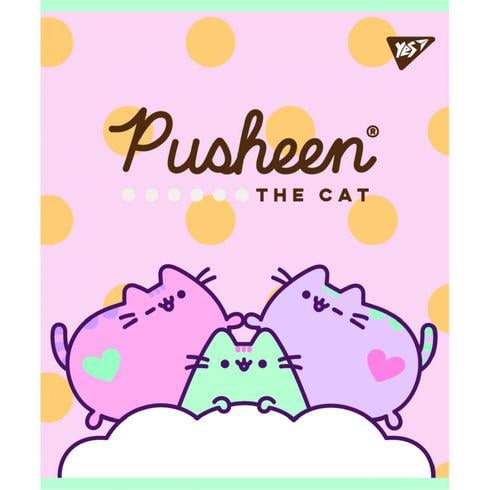 Тетрадь школьная YES Pusheen линия 18 л. (766826)