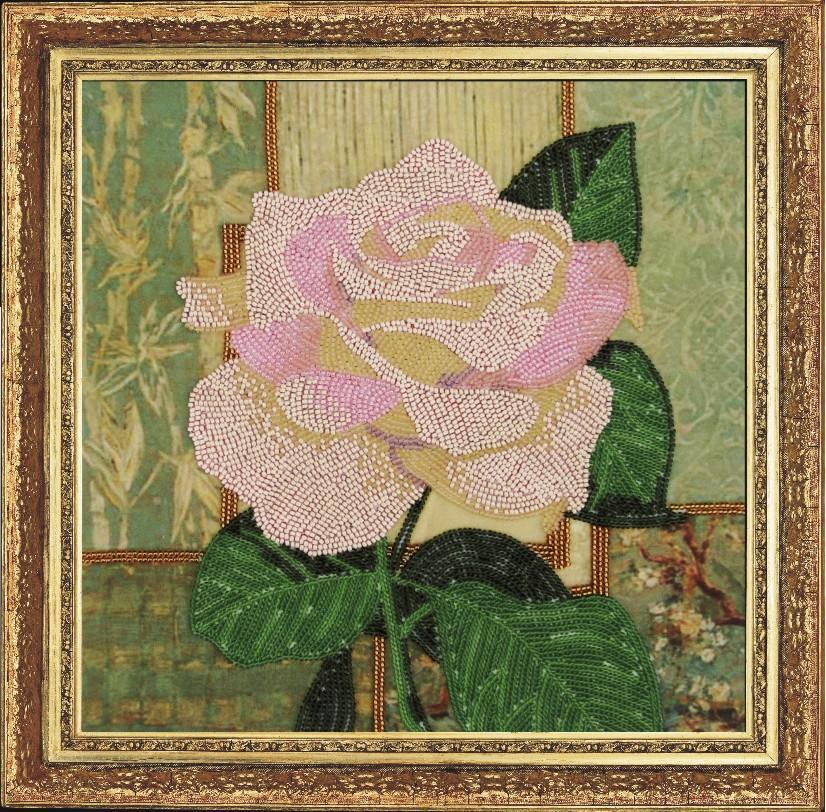 Набір для вишивання бісером BUTTERFLY 254 Біла троянда 19х19 см (254) Набір для вишивання бісером BUTTERFLY 254 Біла троянда 19х19 см (254)