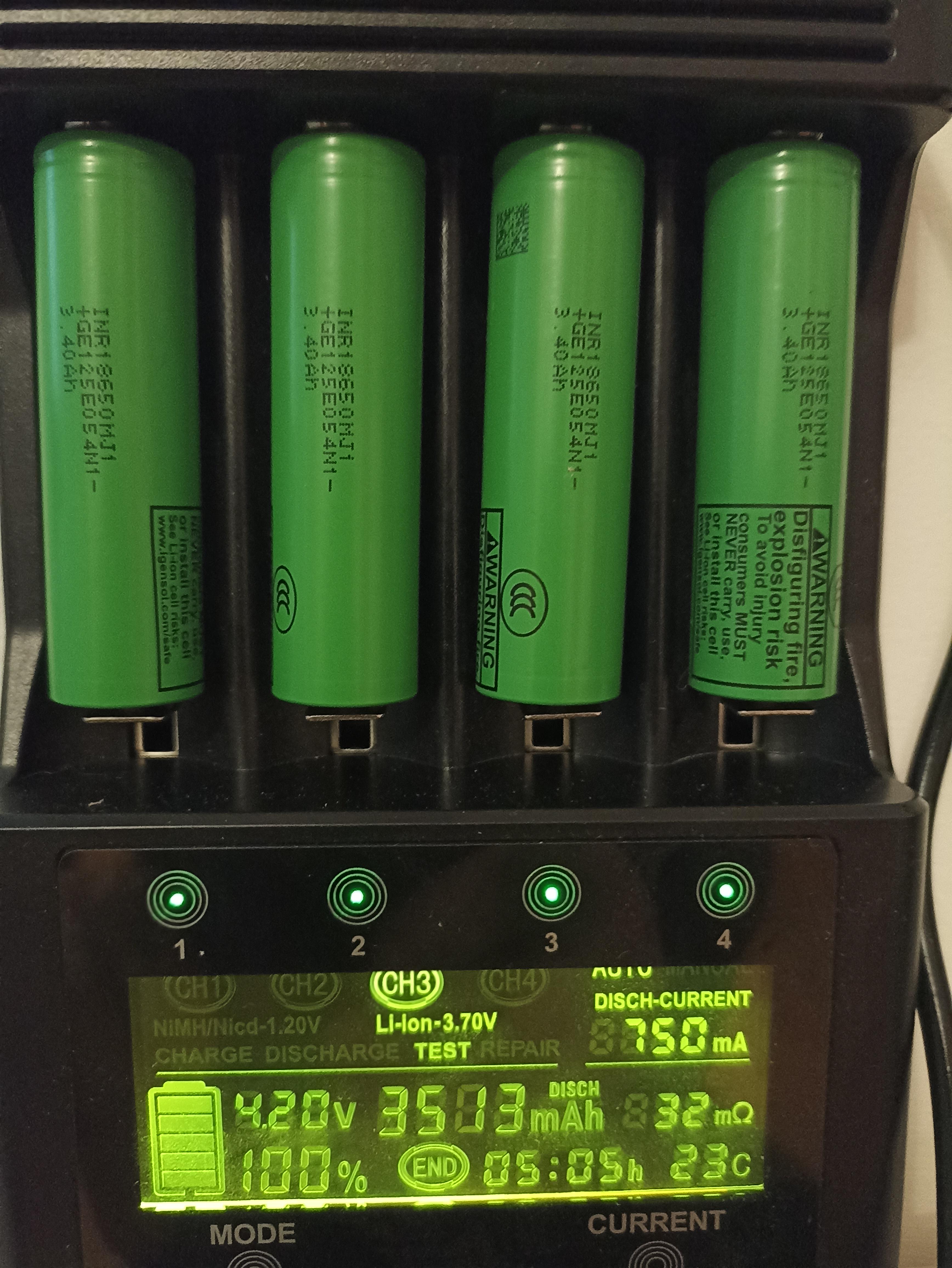 Акумулятор високострумовий LG MJ1 ICR 18650 MJ1 3,7V 3400 mAh Li-Ion (29084005) - фото 2 Акумулятор високострумовий LG MJ1 ICR 18650 MJ1 3,7V 3400 mAh Li-Ion (29084005) - фото 2