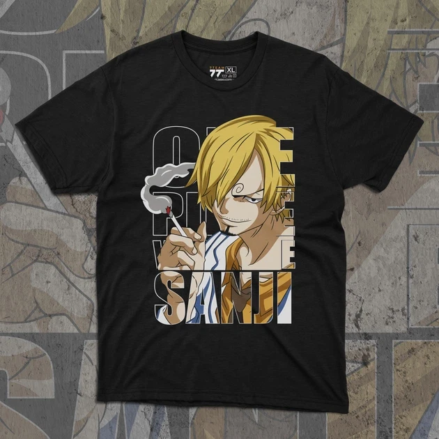 Футболка мужская с принтом Ван Пис Санджи Черная Нога г. 48 (Anime1004)