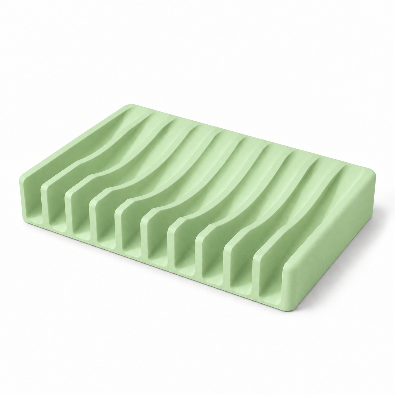 Мыльница с отводом воды 12х8 см Мятный (MW-586621-MINT)