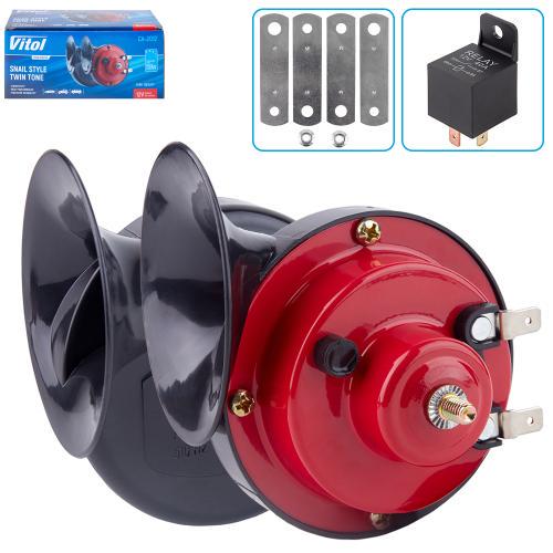 Сигнал электромагнитный Vitol CA-2012 12 В улитка ⌀ 88 мм (00000062162) - фото 3