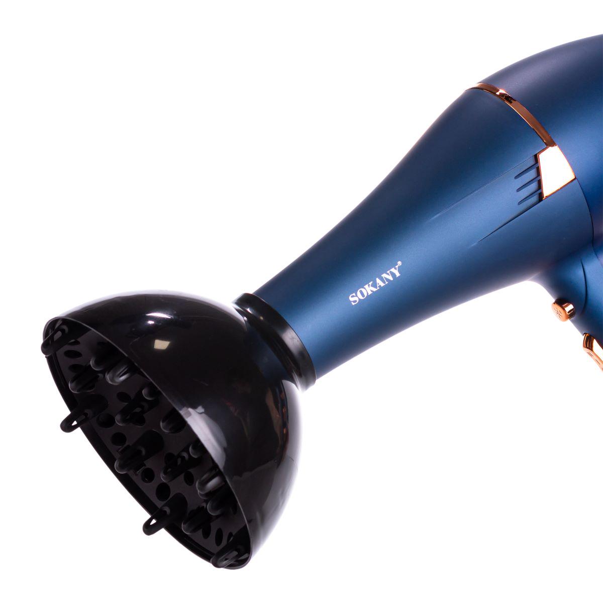 Фен для волосся Sokany SK-14001 з насадками концентратор та дифузор 2400 Вт (7408) - фото 13 Фен для волосся Sokany SK-14001 з насадками концентратор та дифузор 2400 Вт (7408) - фото 13